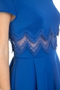TED BAKER-Γυναικείο mini φόρεμα TED BAKER REHANNA μπλε 